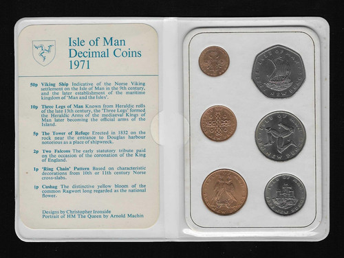 Unc 1971 isle man coin - 1971, of