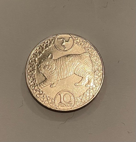 Isle man manx cat 10p - isle, of