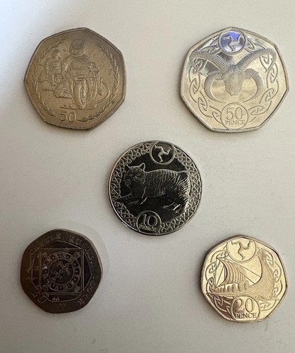 Isle man coin set 5 - isle,