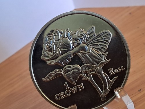 1996 isle man crown flower - man,