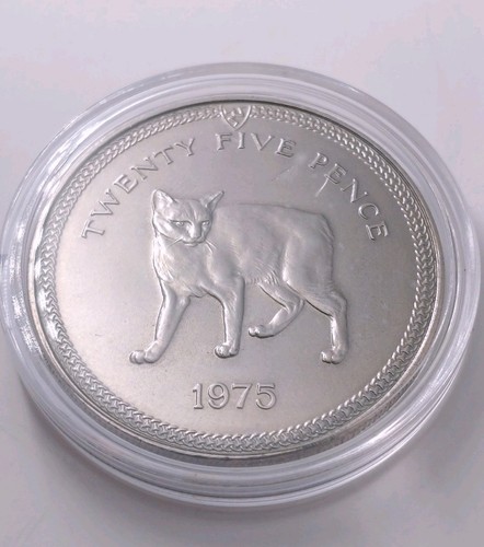 1975 manx cat 25p isle - 1975,