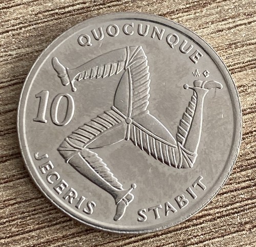 Isle man 10 pence coin - of,