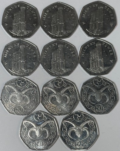 Isle man fifty pence - fifty, 50p