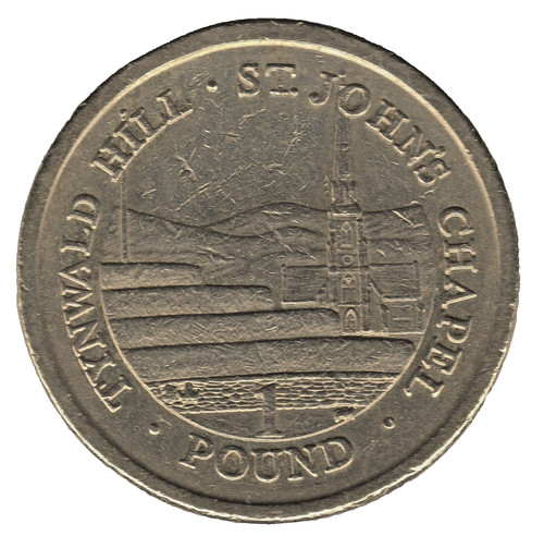 2008 isle man coin - 2008, £1